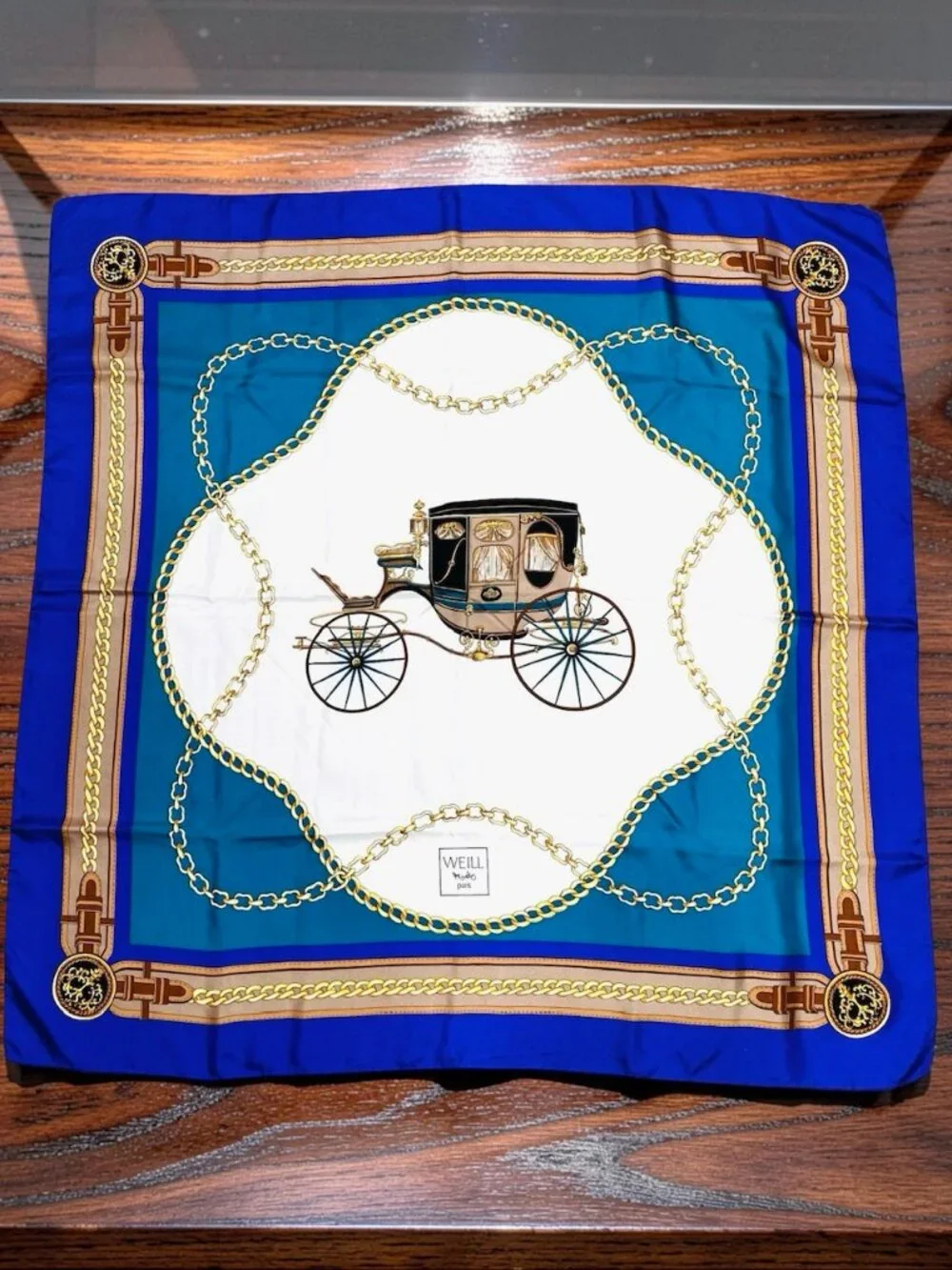 VGT Weill Paris Scarf Shawl Silk 34